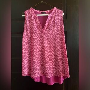 Pink sleeveless summer top